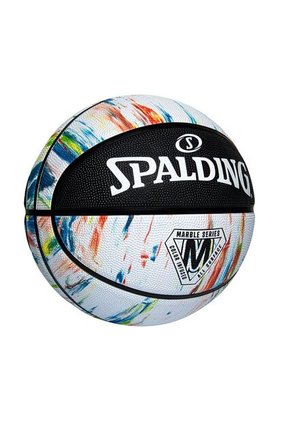 Balon Spalding De Basketball Marble Series Alt #6-Blanco