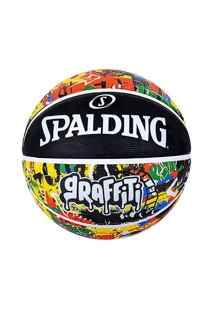 Balon Spalding De Basketall Graffiti #7-Multicolor/Negro
