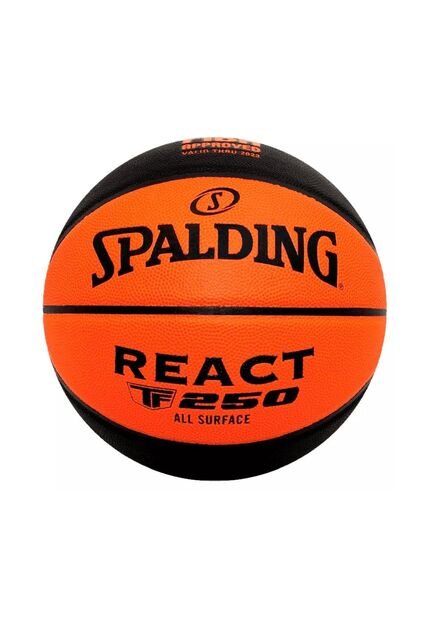 Balon Spalding De Basketball React Fiba Tf 250 #6-Naranja