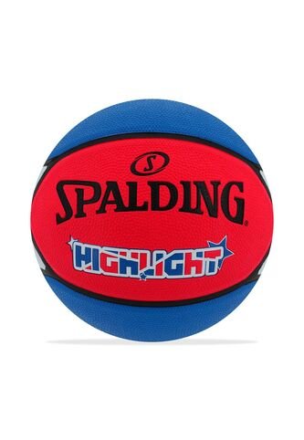 Balon Spalding De Basketball Highlight #7-Rojo Spalding