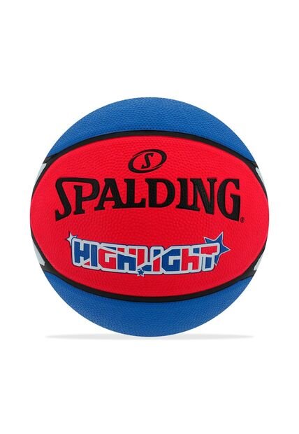 Balon Spalding De Basketball Highlight #7-Rojo