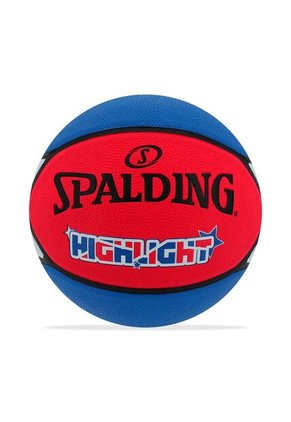 Balon Spalding De Basketball Highlight #7-Rojo