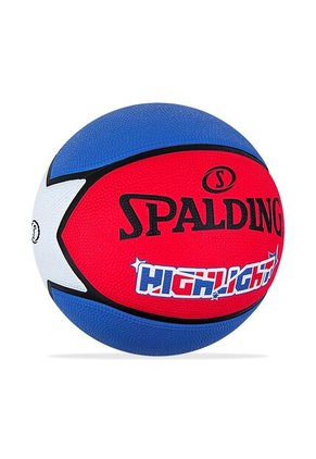 Balon Spalding De Basketball Highlight #7-Rojo