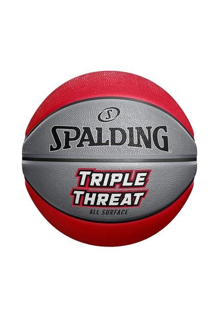 Balon Spalding De Basketball Triple Threat Rubber #7-Rojo