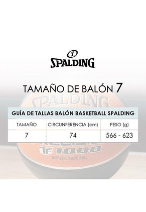 Balon Spalding De Basketball Triple Threat Rubber #7-Rojo