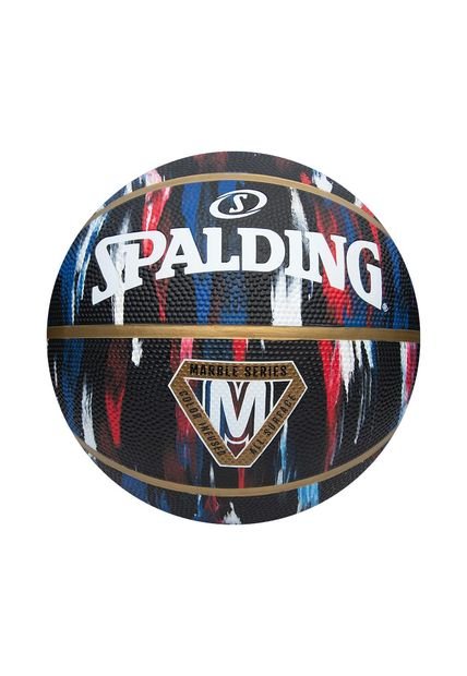 Balon Spalding De Basketball Marble Series #7-Negro
