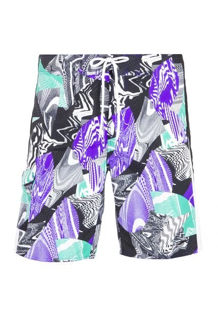 Pantaloneta Speedo Negro-Multicolor