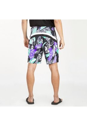 Pantaloneta Speedo Negro-Multicolor