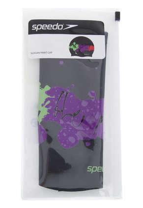 Gorro Speedo Slogan Print Negro