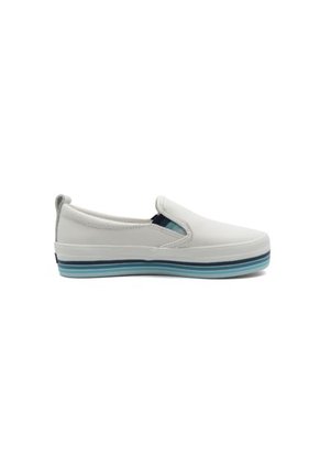 Mocasín Blanco Sperry Crest Tg Plat Stripe