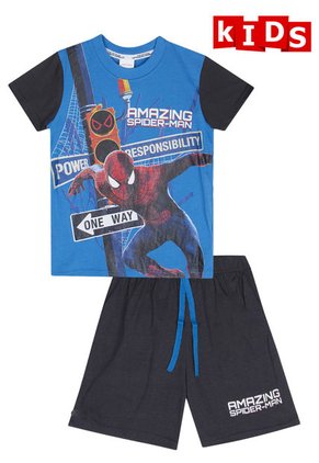 Pijama Spiderman Azul-Gris
