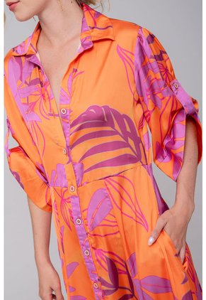 Maxi Vestido Camisero Estampado