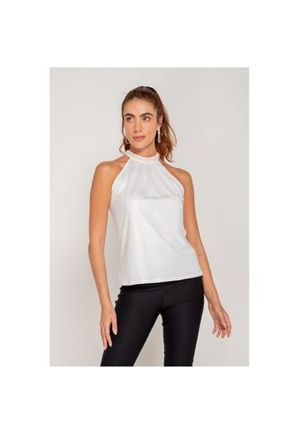 Blusa con tira discount en el cuello