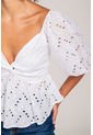 Blusa En Ojalillo Blanco L de Spírito