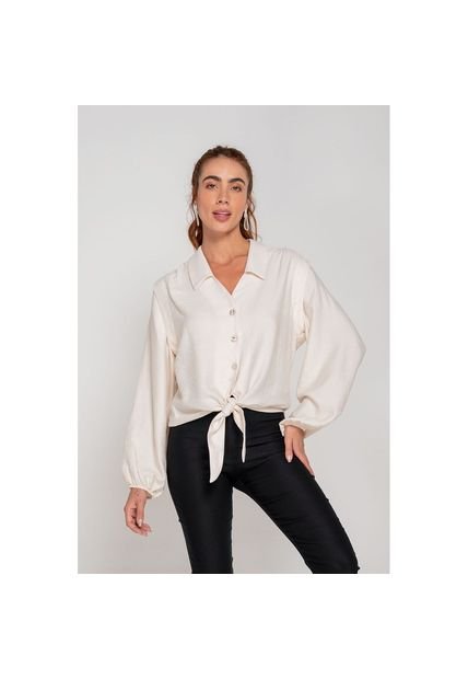 Camisa Anudada Marfil S Compra Ahora Dafiti Colombia