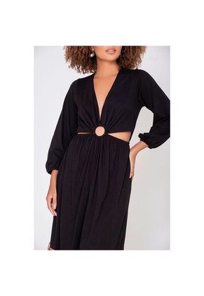 Vestido Largo Cut Out Negro S