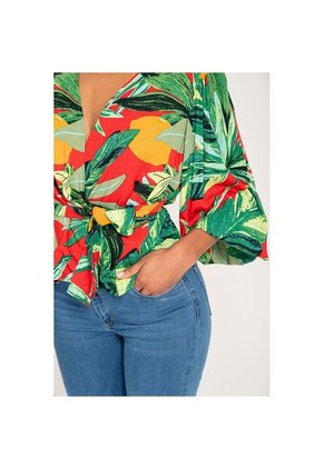 Blusa Cruzada Est Rojo L