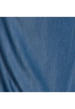 Vestido Largo Camisero Azul Medio XL
