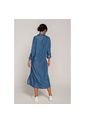 Vestido Largo Camisero Azul Medio XL de Spírito