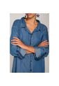 Vestido Largo Camisero Azul Medio XL de Spírito