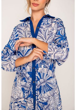 Maxi Vestido Estampado Est Verde S