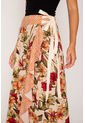 Falda Larga Estampada Est Marfil S de Spírito