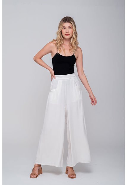 Pantalón Palazzo Blanco-S-16PN0004