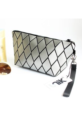 Cosmetiquera Mujer Color Plateado Marca UNIK