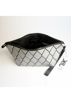 Cosmetiquera Mujer Color Plateado Marca UNIK