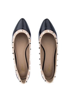 Baleta Spurr Negro-Crema