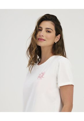 Camiseta Cuello Redondo Manga Corta Ivory ST Even 99777