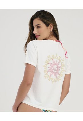 Camiseta Cuello Redondo Manga Corta Ivory ST Even 99777