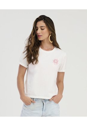 Camiseta Cuello Redondo Manga Corta Ivory ST Even 99777