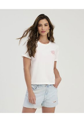 Camiseta Cuello Redondo Manga Corta Ivory ST Even 99777
