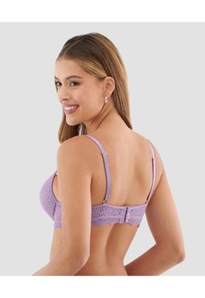 Brasier Realce Medio Cubrimiento Alto Cargaderas Fijas Cargaderas Graduables Morado ST Even 49250