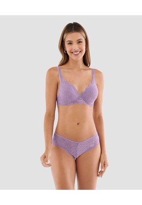 Brasier Realce Medio Cubrimiento Alto Cargaderas Fijas Cargaderas Graduables Morado ST Even 49250