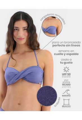 Top Strapple De Baño Tiras Removibles Ideal Para Bronceado Iris Bloom ST Even 99790