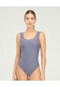 Body Manga Sisa Escote Profundo Gris Titanio ST Even 49538 de St Even