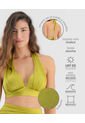 Top De Baño Silueta Halter Con Realce Tela Brillante Verde Pistacho ST Even 99798 de St Even