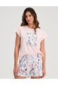 Pijama Short Con Camiseta Manga Corta Estam Colorblock ST Even 18684 de St Even