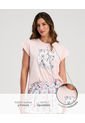 Pijama Short Con Camiseta Manga Corta Estam Colorblock ST Even 18684 de St Even