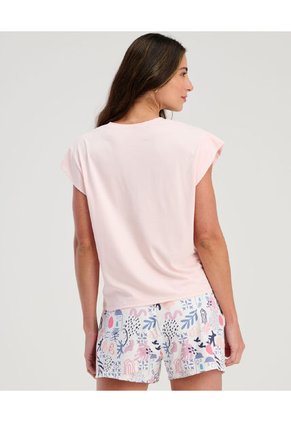 Pijama Short Con Camiseta Manga Corta Estam Colorblock ST Even 18684