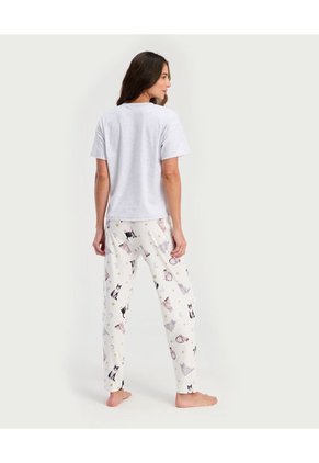 Pijama De Pantalón Con Camiseta Manga Corta Estam Gatos ST Even 18678