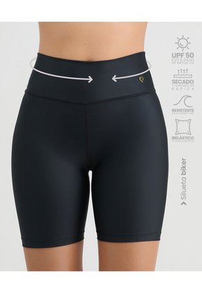 Short De Baño Con Fajón Ancho Negro ST Even 99814
