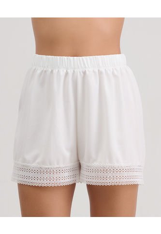 Short De Baño Estilo Playero Con Pretina Elástica Ivory ST Even 99804 St Even