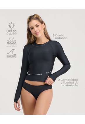 Camibuso Con Cuello Redondo Negro ST Even 99813