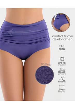 Panty De Baño Control De Abdomen Tipo Cachetero Iris Bloom ST Even 99794