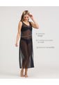 Vestido Largo Semi Transparente Negro ST Even 99837 de St Even