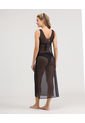 Vestido Largo Semi Transparente Negro ST Even 99837 de St Even