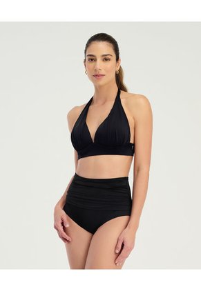 Panty De Baño Cintura Alta Negro ST Even 99262